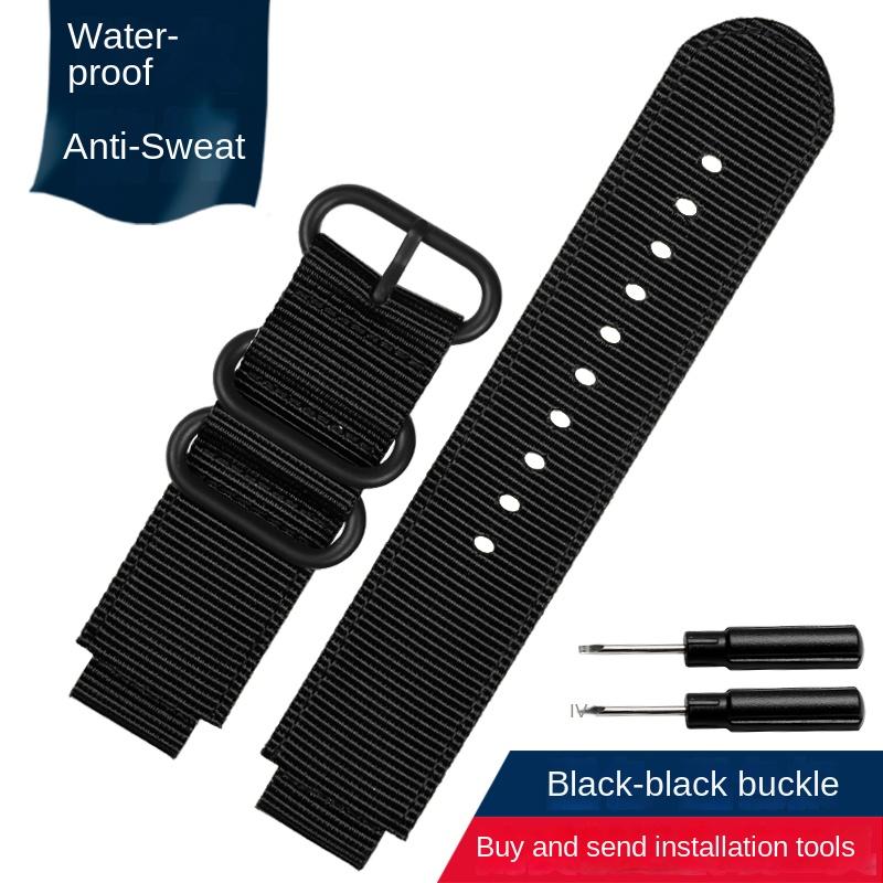 Canvas-Uhrenarmband 18mm für CASIO PRG-260/550PRW-3500/2500/5100 Box AE1200/1300 W-219 Modifiziertes Nylon-Uhrenarmband Herrenarmband