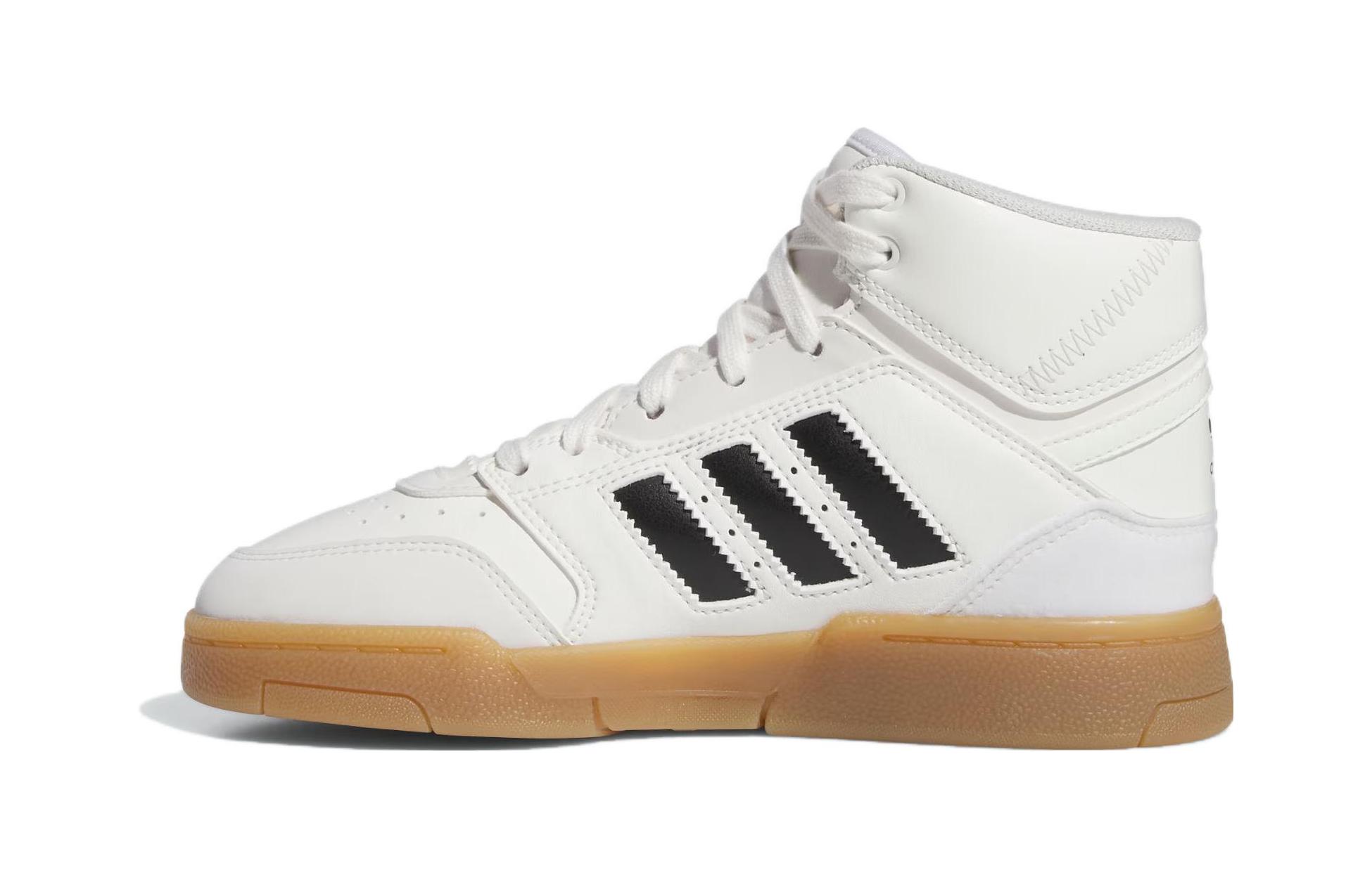 

Adidas Originals Drop Step Comfortable Round Toe Abrasion Resistant Mid top Kids Skateboarding Shoes White Kids IF2717 36.5
