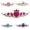 Princess Academy Style Multicolor Optional Crown Tiara Girls Barbie Anime Tiara Stage Performance Accessories