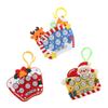 Game Keyring Mini Whack-a-Mole Machine Christmas Quick Push Bubble Game Learning/Educational Toys