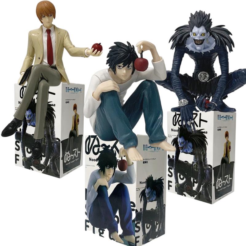 8/16Cm Anime Death Note Figure L Lawliet Ryuk Holding Apple Model For Car Ornament Figurine Fans Collection Christmas Gift