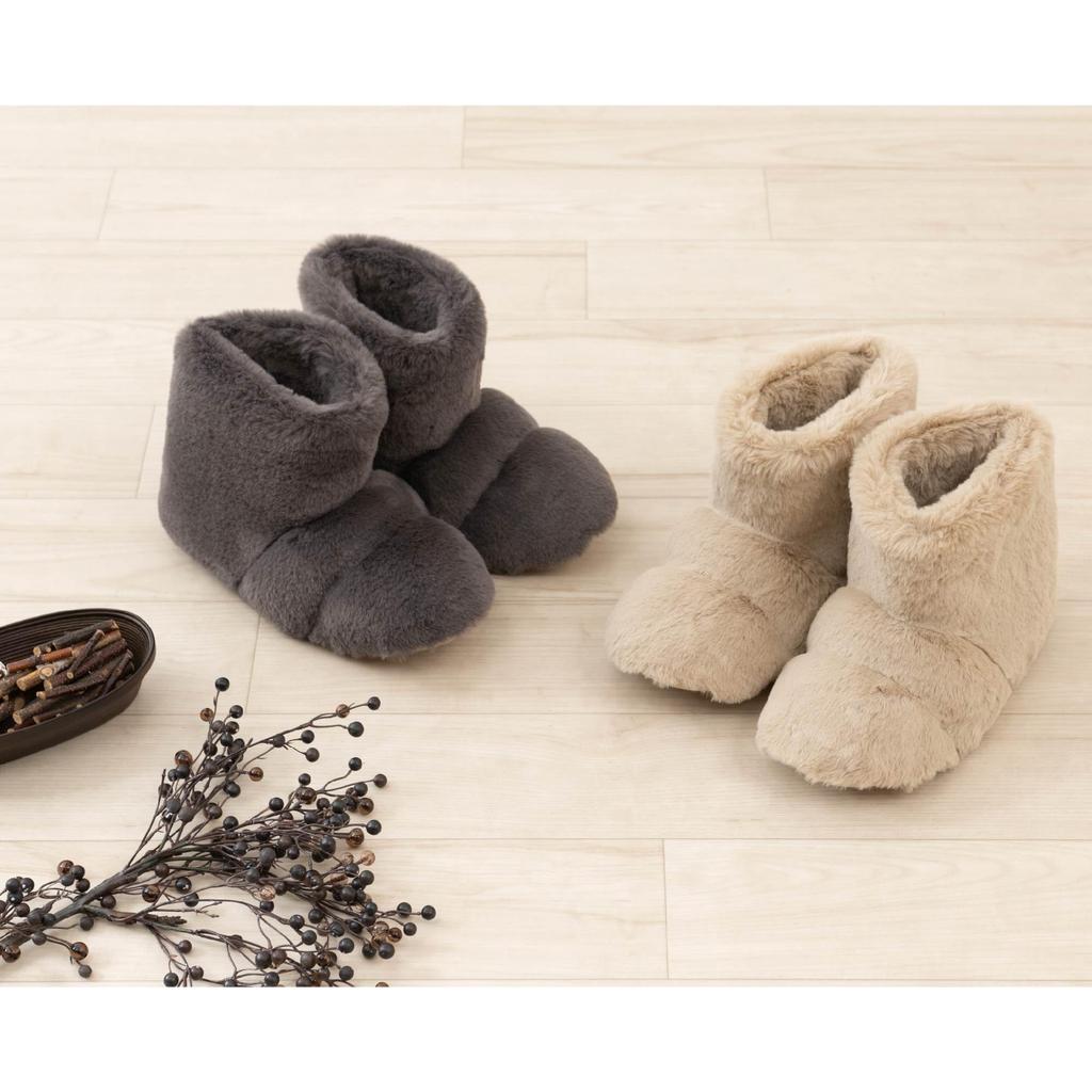 Senko 25cm S.D.S Boa-Pa Slippers, Boots, Beige,