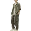 UNIQLO FW23 U Series Solid Color Pocket Casual Work Pants Men pants Olive 460268-56