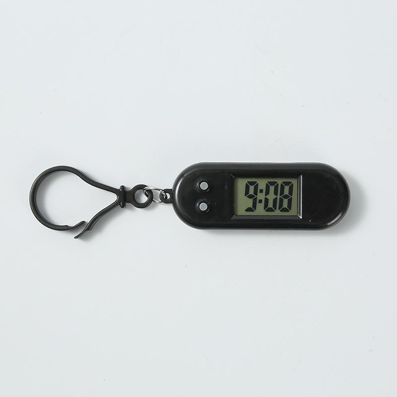 Mini Digital LCD Macaron Clock Keychain - Exquisite Backpack Charm Gift