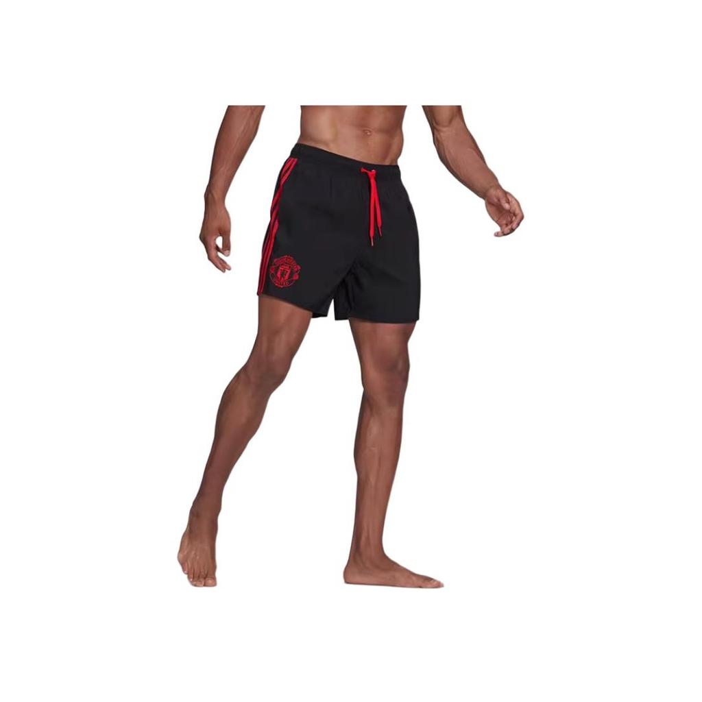 adidas Manchester United Fashion Simple Casual Sports Shorts Men Shorts Black HA6955