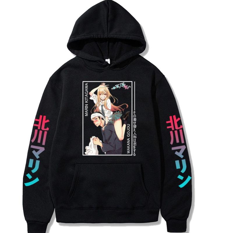 Kitagawa Marin Gogyo Shun Japanese Animation Hoodie Design Men's Women's Sweatshirt Fleece Oversized Couples Streetwear Hoodies