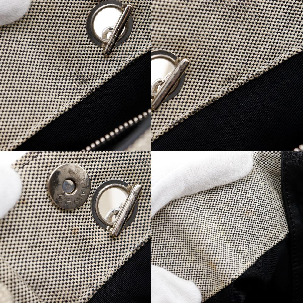 Chanel Camellia NO5 Tote Bag Chocolate Bar Chain Tote Gray/yellow Canvas Women Used