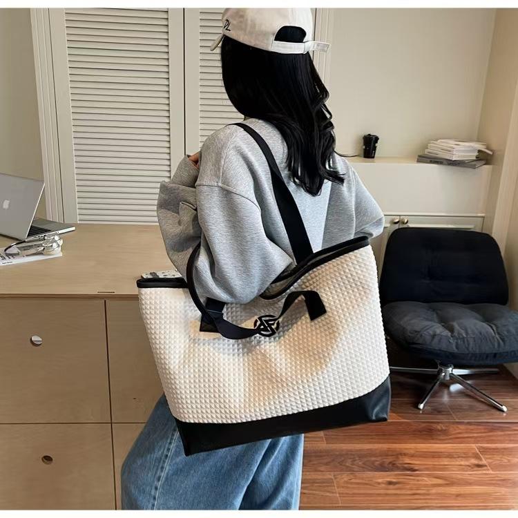 

Сумка для путешествий на короткие расстояния Большая вместимость Легкий багаж Женская для ежедневных поездок Хранение Деловая для ручной клади Фитнес 50x12x34 белый