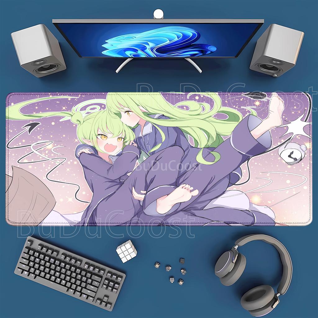 Blue Archive tachibana nozomi hikari Mousepad Nonslip Mouse Pad Large office Keyboard Anime Girl HD Printing xmm Desk Mat