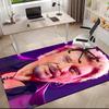 1pc French rock legend Johnny Hallyday Carpet Rug for Living Room Bedroom Home Sofa Decoration,Kids play Non-slip Floor Mat