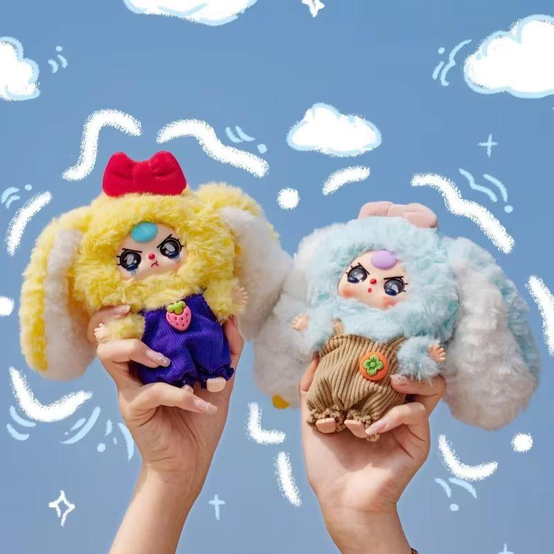 2025 New Original Baby Three Macaron v2 Macaron Little Rabbit Second Generation Blind Box Kawaii Plush Toy Diy Dress Up Doll