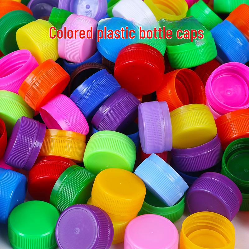 

Красочные пластиковые крышки для бутылок для проектов «сделай сам» и творческих поделок