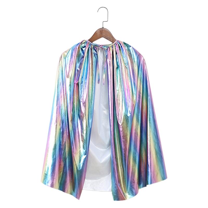 

Christmas Girls Cloak Soft Shawl Kids Dress Birthday Party Beach Rainbow Wrap Princess Costume Carnival Halloween Cape