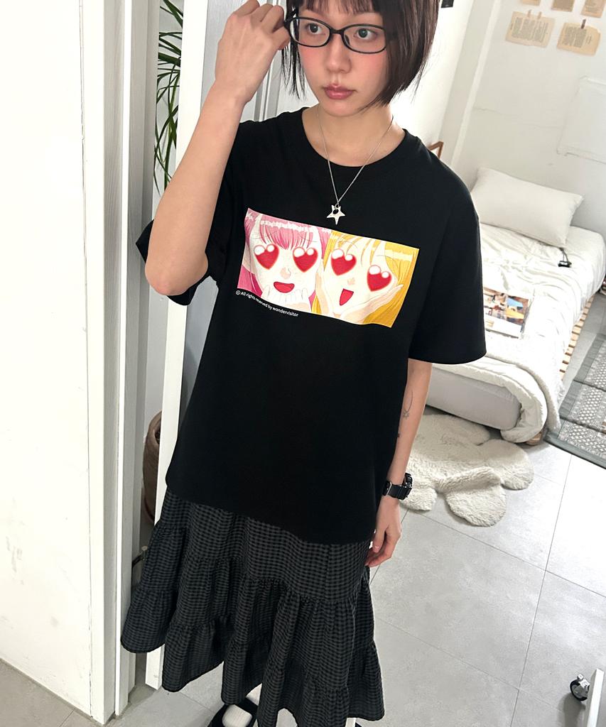 Wondeobijiteo Ss-Luvluv T-Shirt [Black]