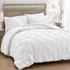 Ultra-Warm Goose Down Comforter, Pinch Pleat Duvet Insert, Lightweight Fluffy Duvet for All Season, Premium 100% Cotton Shell