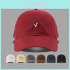 Cotton Baseball Cap With Embroidered Letters For Casual Outdoor Summer Wear