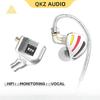 QKZ ODIN Earphones HIFI Monitoring Vocal 3-Level Tuning Switch Metal Heavy Bass Earbuds Dynamic Sport Music Headsets D-Fi Castor