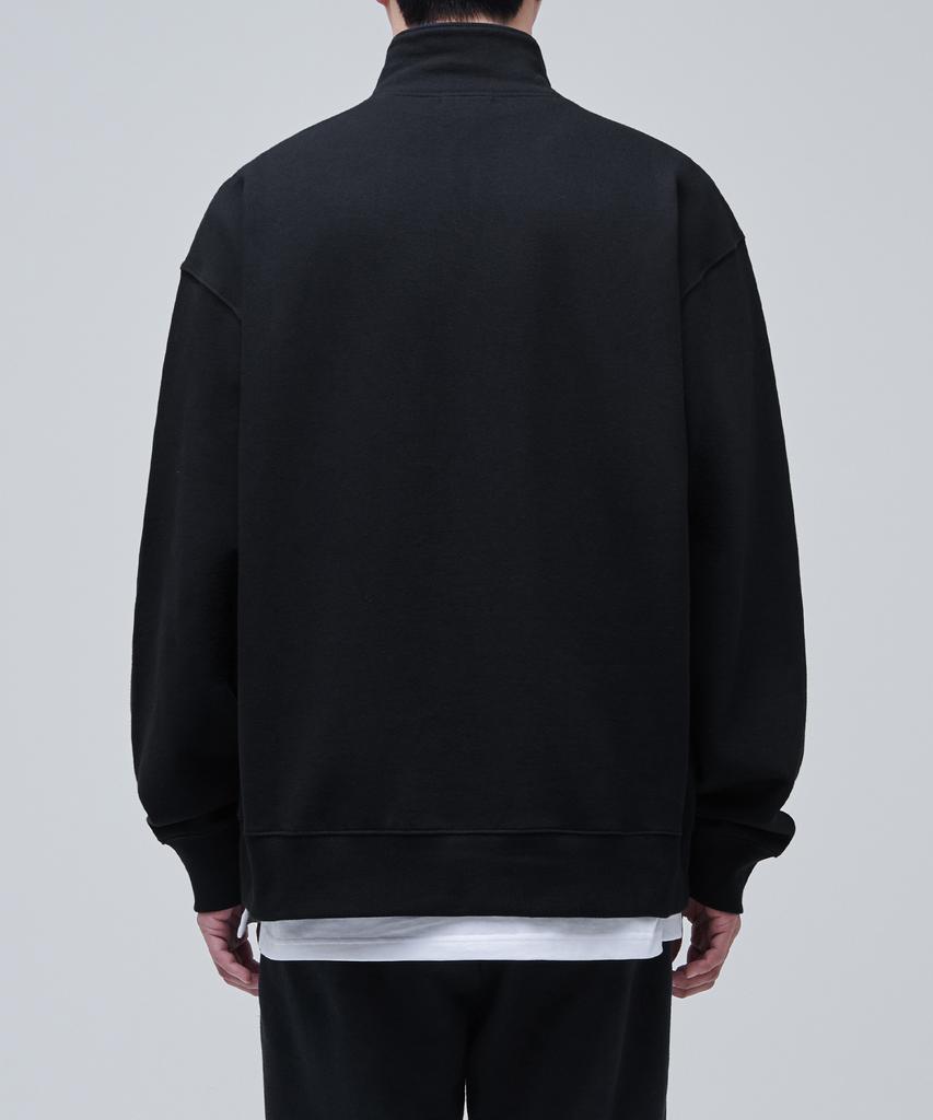 Musinsa Standard Oversized Half Zip Sweatshirt [Black]