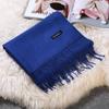New Solid-color Faux Cashmere Scarf For Winter, Mid-length And Warm, Paired With A Sweet And Fashionable Fringed Scarf From Japan And South .