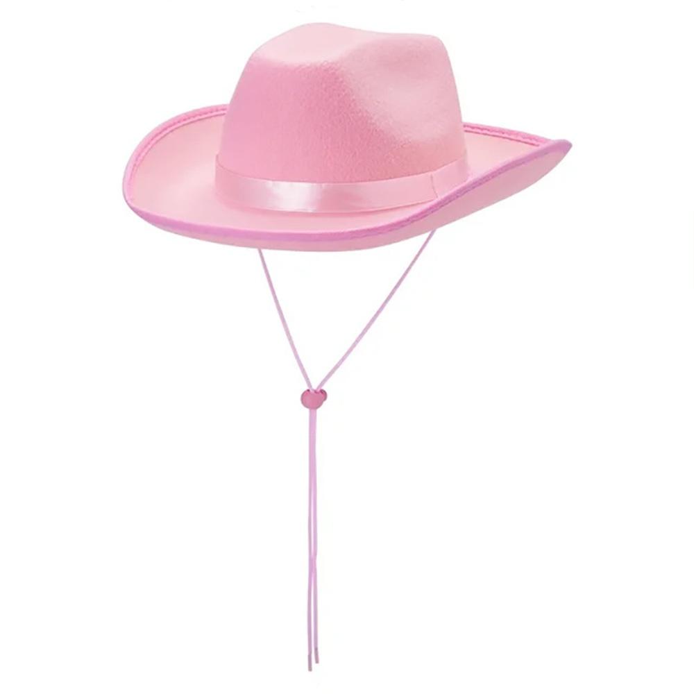 Large Brim Hat Lightweight Cowboy Hat Jazz Felt Cap Women Cosplay Cap For Costume Party Outdoor Party
