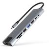 8 in 1 USB C Docking Station Multiport Adapter Multiple Port HDTV USB3.0 USB2.0 PD100W Ri45 Dock Station for Laptop