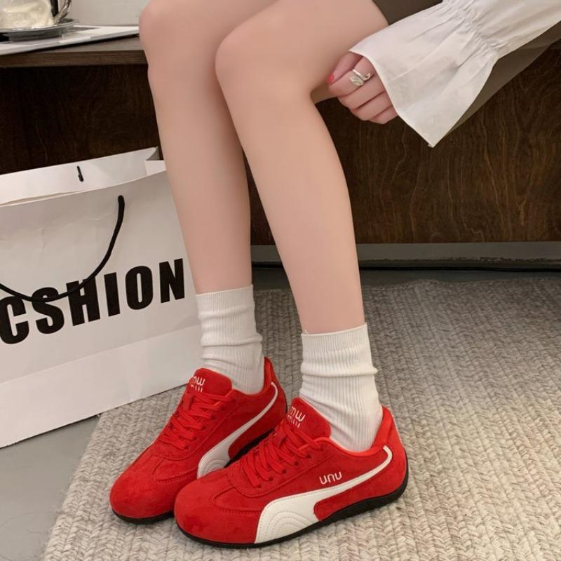 Spring single shoes new Korean version ins female student flat non-slip Forrest Gump shoes casual women's shoes K