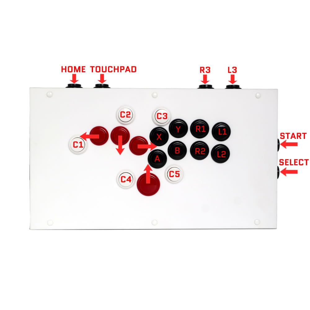 FightBox All Button Leverless Arcade Game Controller for F-PRO PC/PS/SWITCH