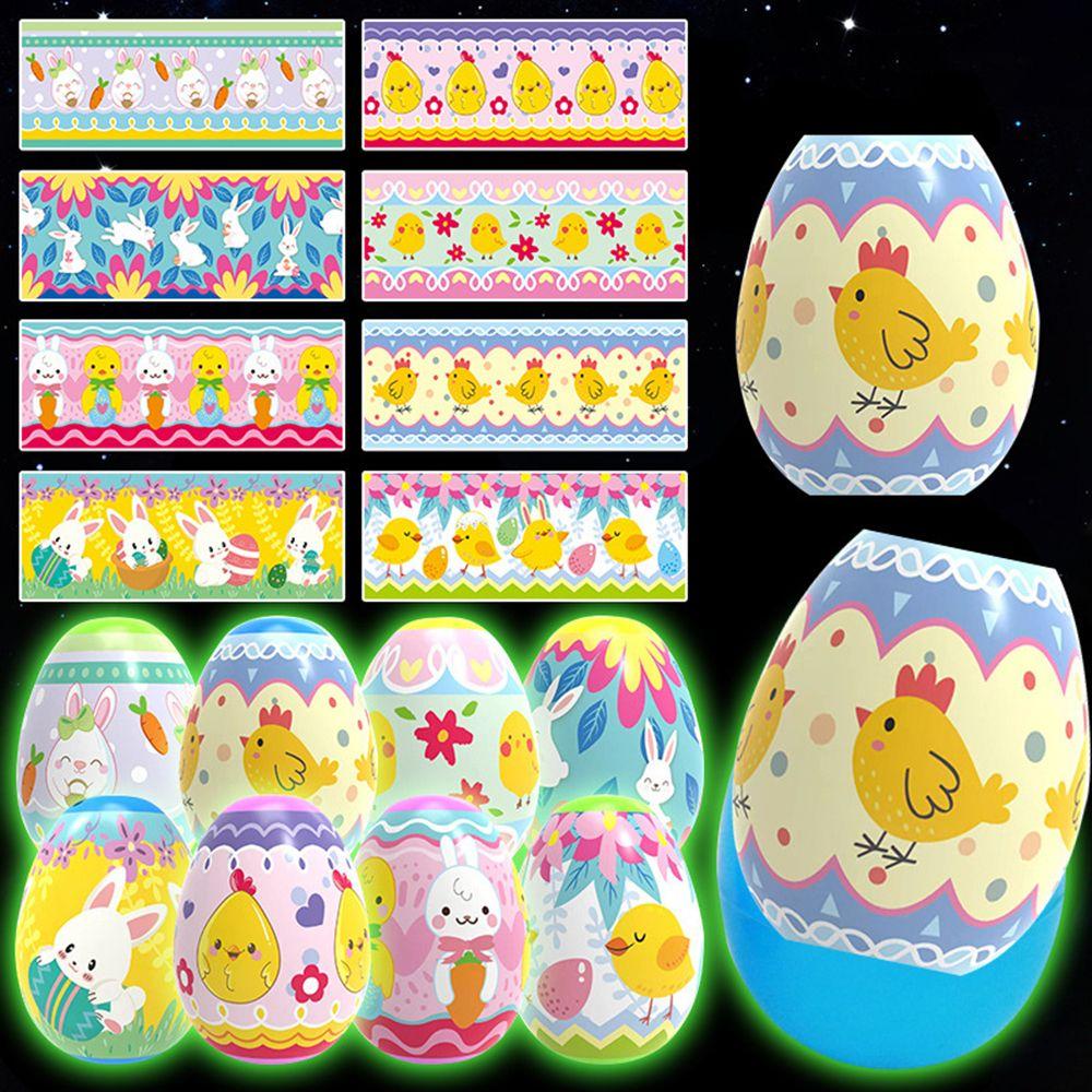 Buy Rabbit Chicks Easter Egg Heat Shrink Film DIY Wrap Sleeve Easter Egg Decoration Easter Egg