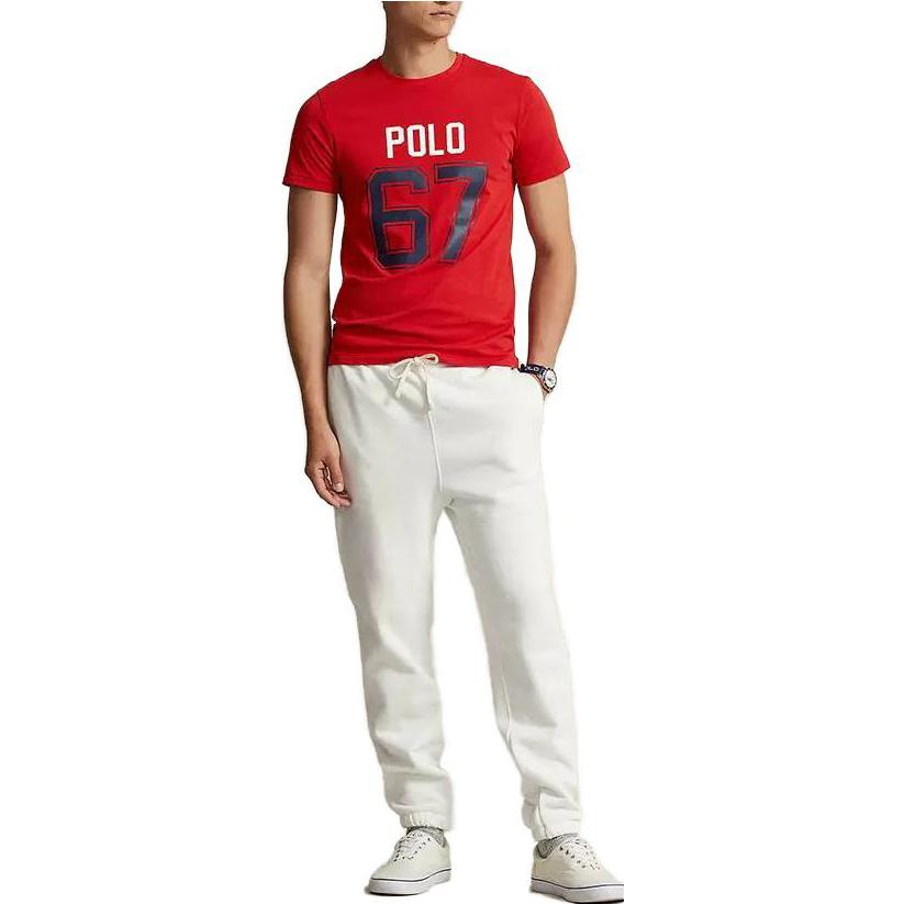 Polo Ralph Lauren Ss23 Logo Letter And Number Print Crew Neck Short Sleeve T-Shirt Men Tops Red MNPOTSH1N821903-600