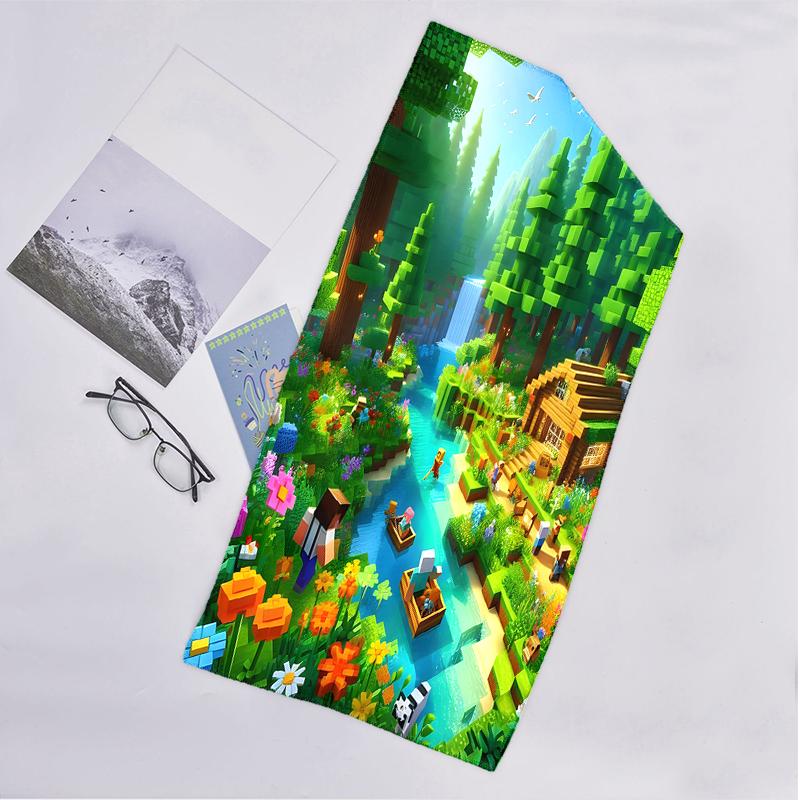 Pixel Game Fashion Beach Towel: Ideal for Summer Adventures Soft, absorbent and quick drying suitable for swimming and bathing