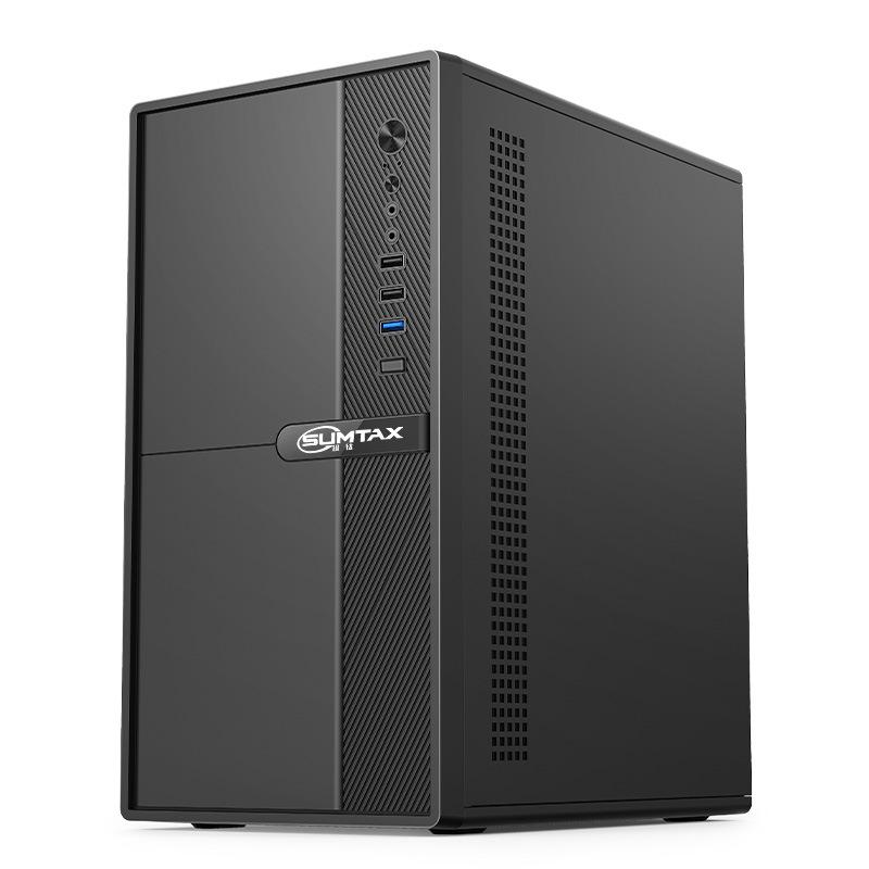 Shangrui Portable M-ATX Gaming Desktop Case, 0.7MM Plate, for Office and Home