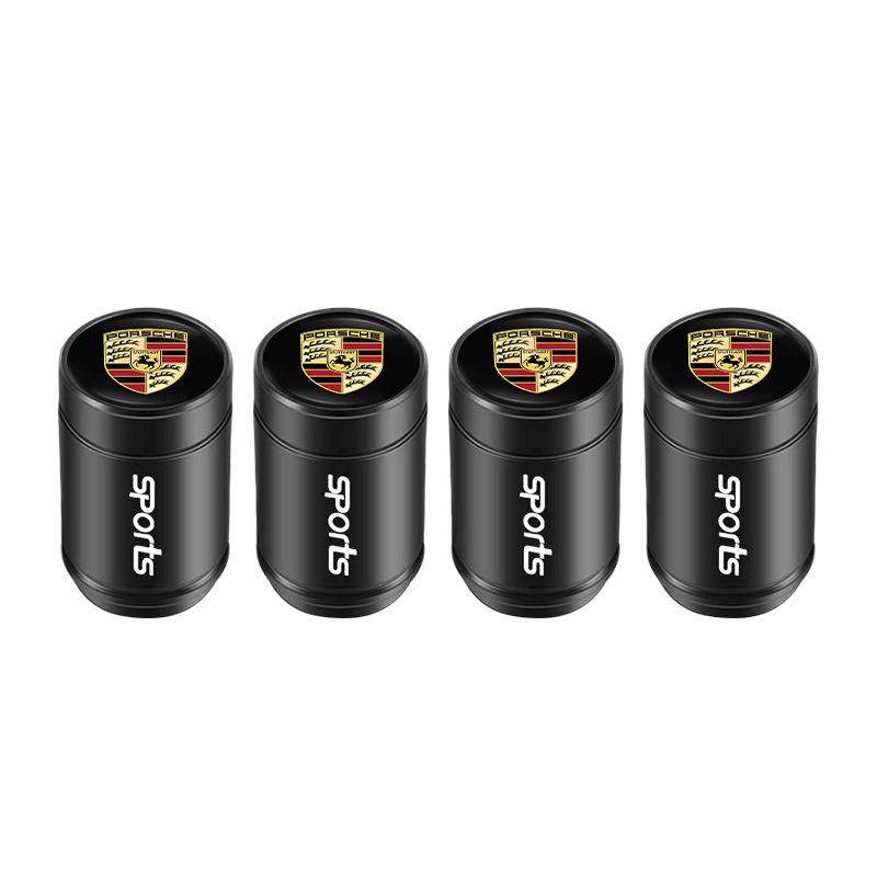 Car Tire Valve Cover Wheel Tyre Stem Dustproof Air Cap For Porsche Cayenne Panamera Macan 911 718 Taycan Boxster Cayman 918