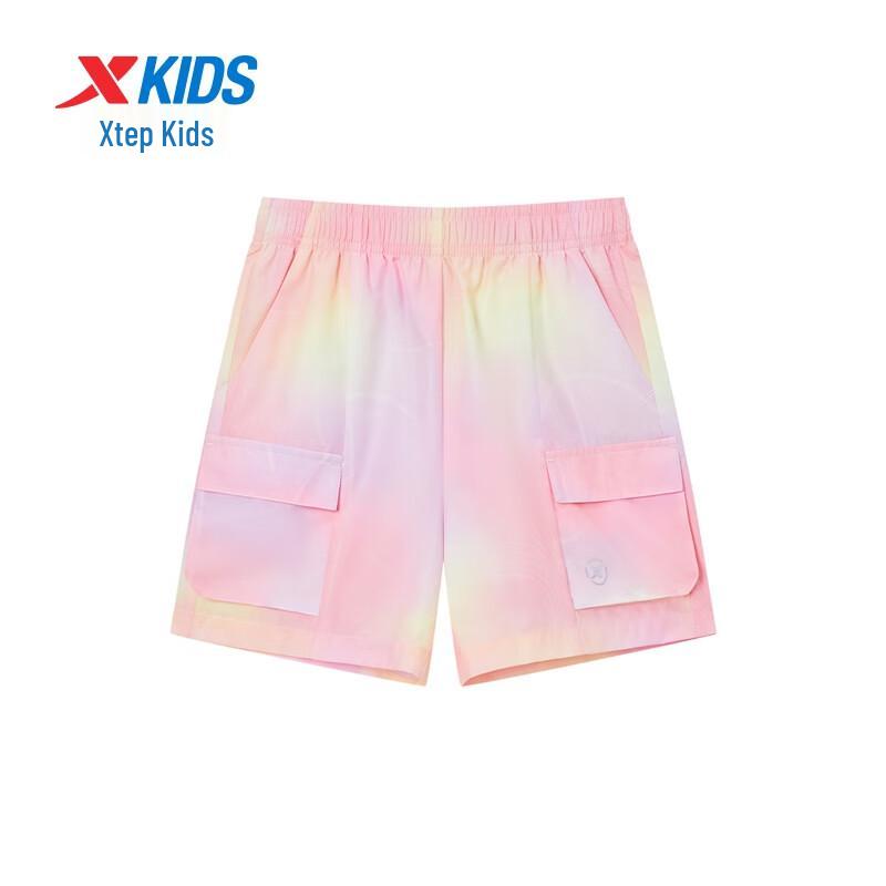 Xtep Girls' Quick-Dry Elastic Woven Capri Pants