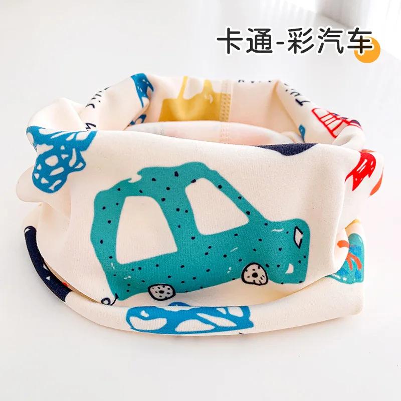 Kids Winter Cotton Scarf Soft Warm Baby Neckerchief Cute Neck Collar For Children 0-12 Years