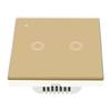 2 Gang Smart Light Switch with Remote Control via Smartphone and Voice Commands Compatible with App for Smart Home Setup