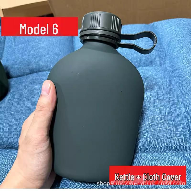 1L Tactical Camouflage Outdoor Training Kettle - Durable, Student-Friendly, Large Capacity