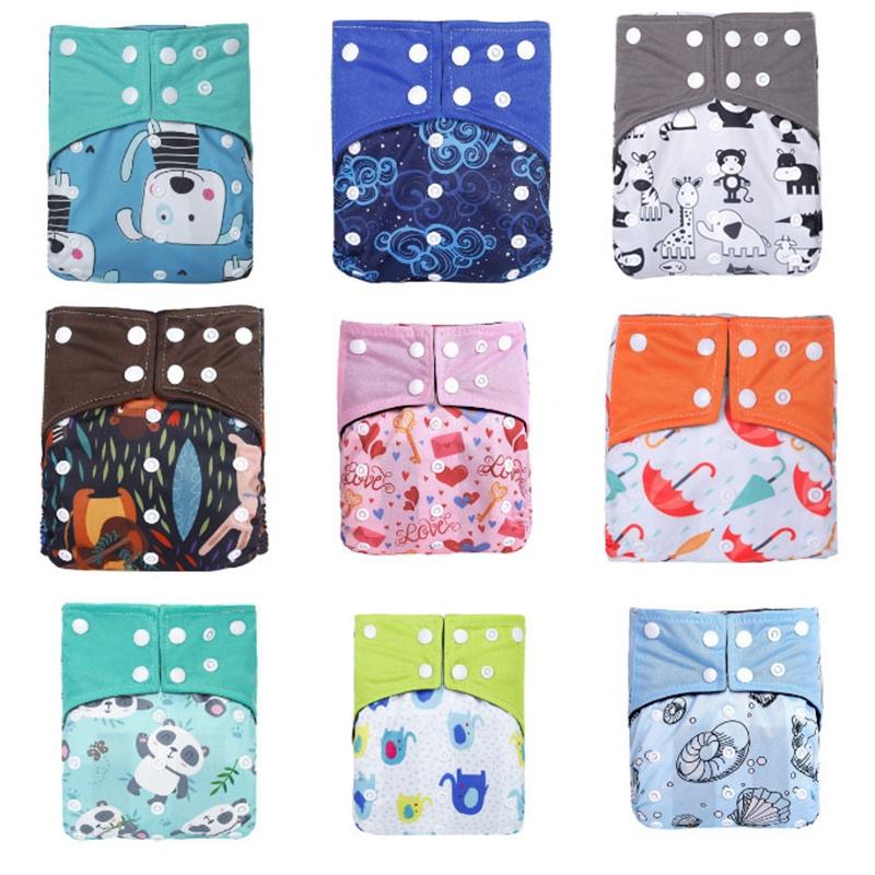 Breathable Bamboo Charcoal Cloth Diaper For Babies Featuring Reusable Pocket Style