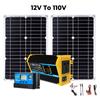 Solární generátor s 2x300W solárním panelem Solární systém Domácí Kompletní sada 6000W Měnič napětí 30A Regulátor Solární nabíjení Kempování
