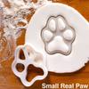 2pcs Cat Paw Print Cookie Cutter White Plastic Cartoon Kitten Footprint Pressrable Biscuit Stamps Molds DIY Cake Decorating Tools