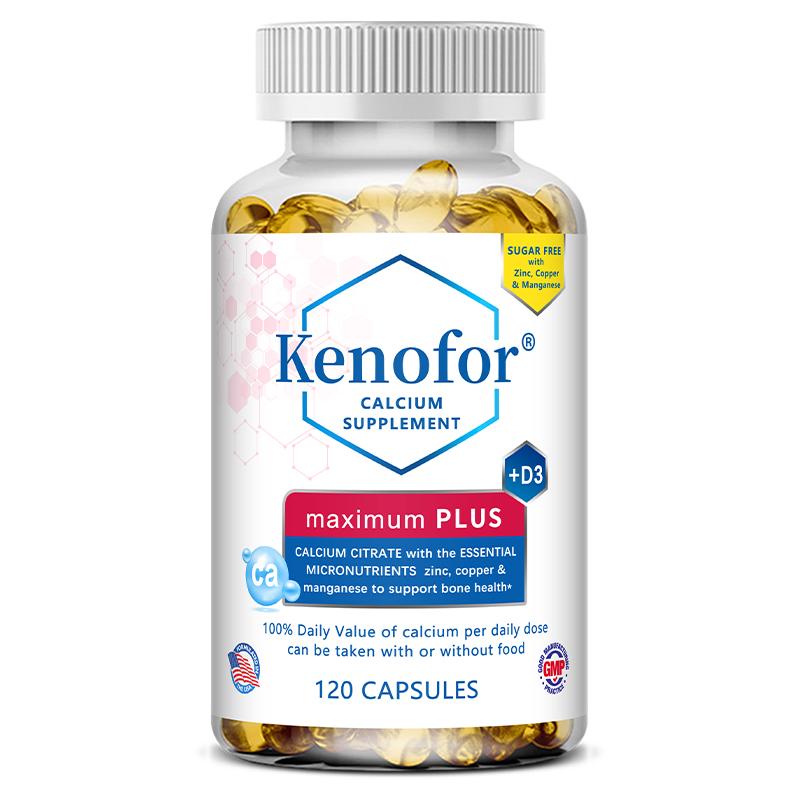 Calcium Dietary Supplement, With Vitamin D, Zinc, Manganese, 120 Softgels Per Bottle 120 Capsules