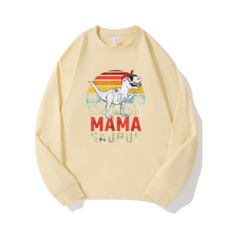 

MAMAAutumn Clothing Длинные рукава из чистого хлопка Новые мужские и женские топы, весенний внутренний слой, базовая рубашка, футболка с круглым вырезом и длинными рукавами XXL бежевый