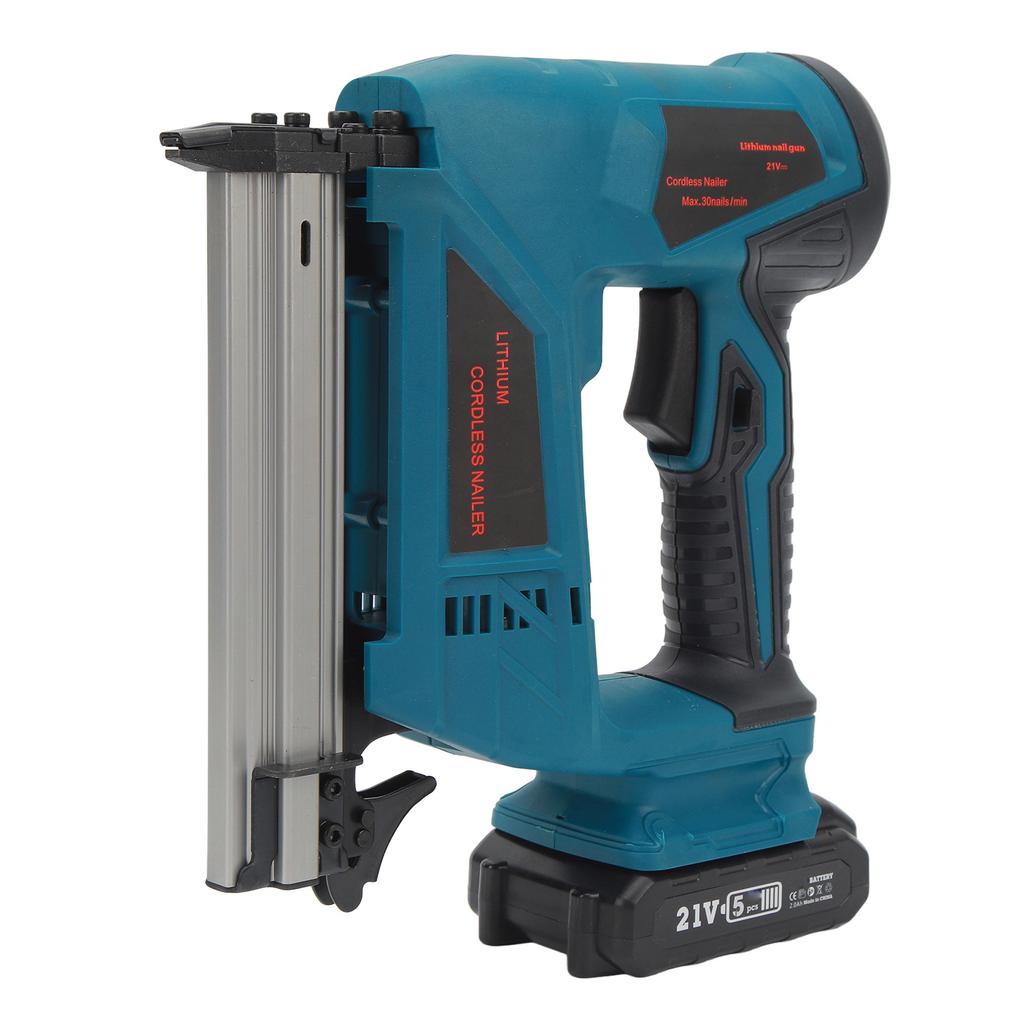 Cordless Brad Nailer Kit with Battery Charger Lithium Electric Nail Gun Binding Furniture Frames Woodworking Tools F30C