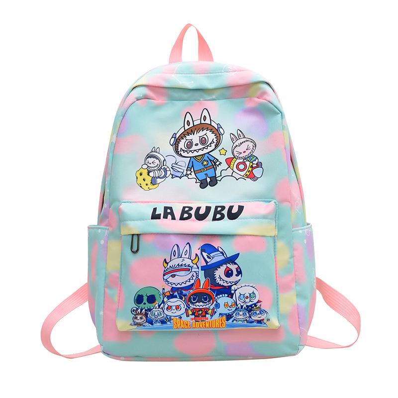 

Школьный рюкзак новый рюкзак милый принт мультяшный модный для мальчиков и девочек студентов легкая универсальная сумка зелёный