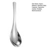 Stainless Steel Dinner Spoons Large Dessert Teaspoon with Round Edge Metal Cutlery for Home Kitchen Restaurant