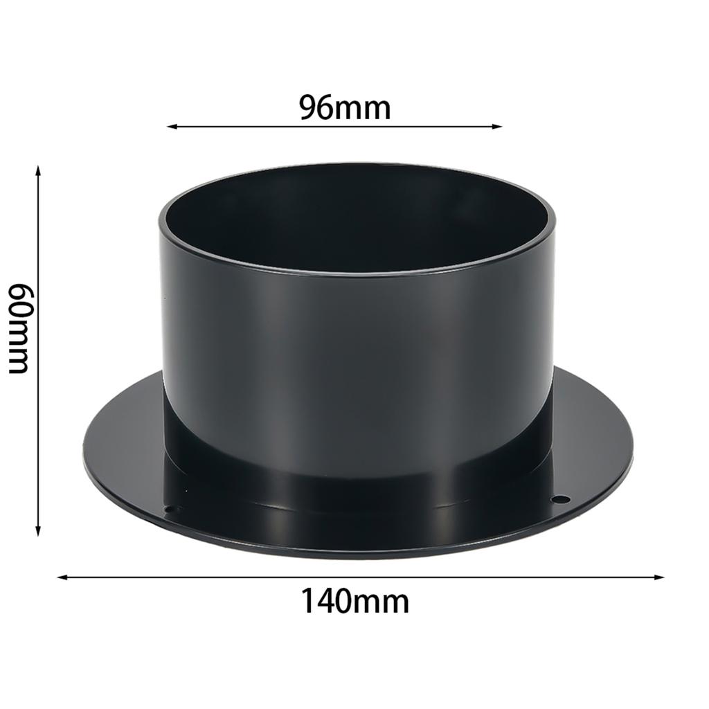 100/125/150mm Straight Pipe Flange Connector Ventilation Ducting Exhaust Pipe Connectors Air Outlet Exhaust Outlet Connector