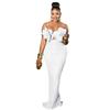 Women's Fashion Sexy Lace Backless Spaghetti Strap Dress with Brooch