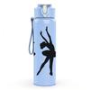 1PC Hand Gesture Silhouette Art Pattern 750ml Color Plastic Sports Water Bottle Leakproof Flip Straw Lid Suitable for Sports Office Home Use