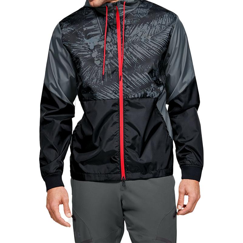 Under Armour Project Rock Treningowa Kurtka Sportowa Męska Odzież Wierzchnia Czarna 1351527-001
