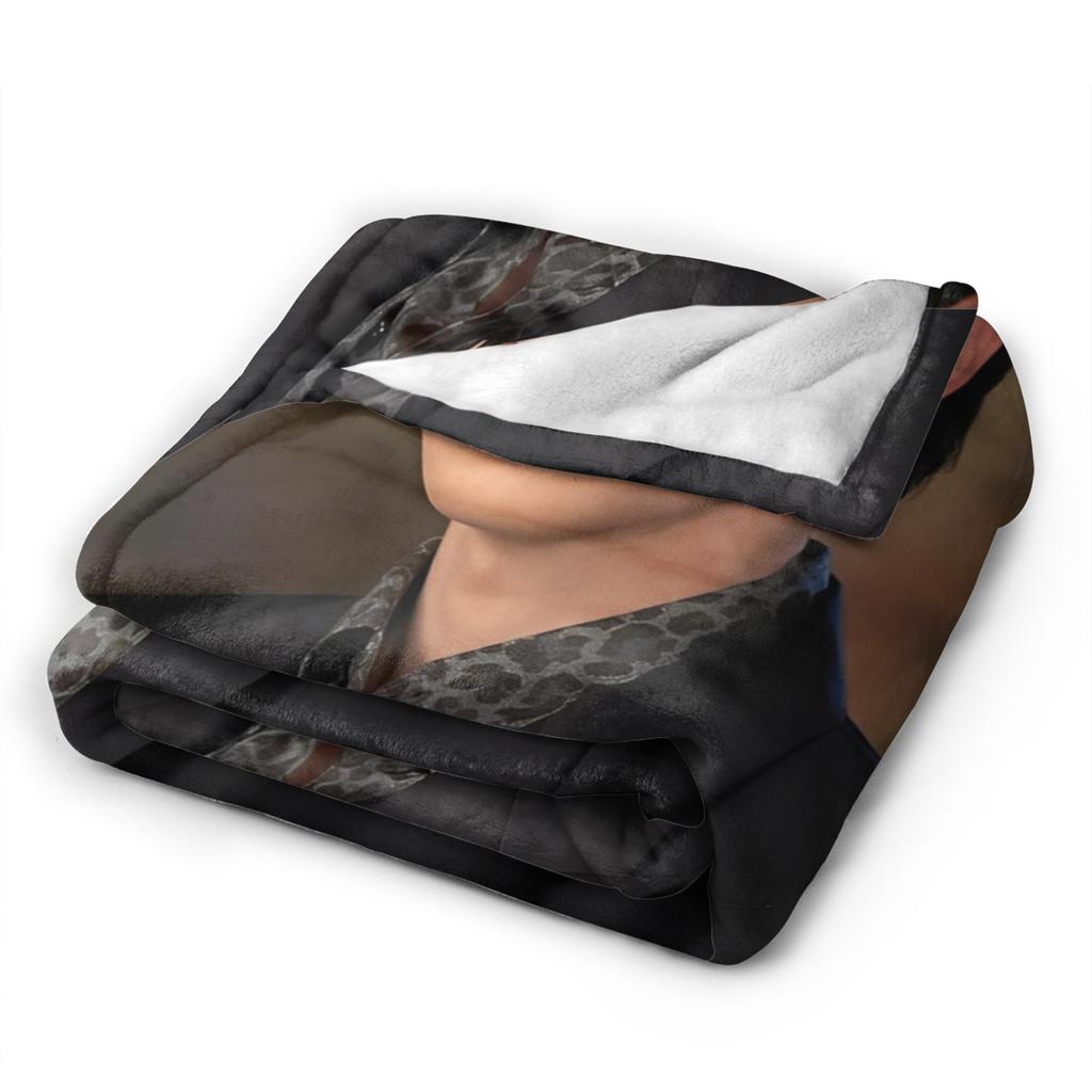 Song Kang Korean Pop Blankets Quality Warm Soft Throw Blanket Autumn Picnic Bedroom Comfortable Bedspread