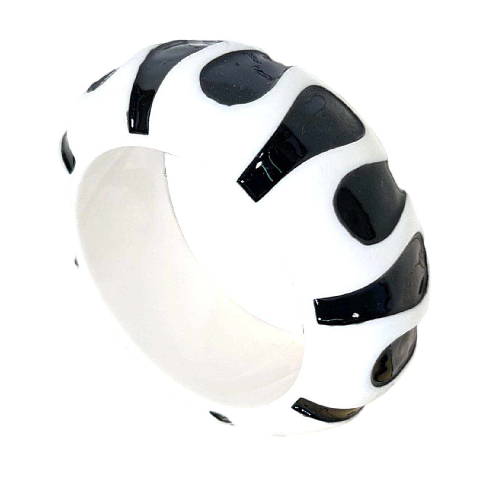 

Стильный браслет из смолы в горошек для женщин, портативный, прочный, подарочный, с элегантной упаковкой белый